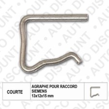 Agrafe, clip, retour de gasoil - Pour injecteur Siemens agrafe courte
