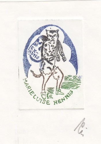 Exlibris livre art radierung - exlibris,