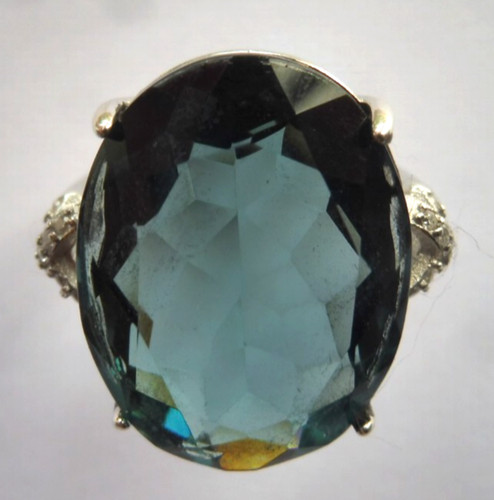 Bague topaze bleu - topaze, de
