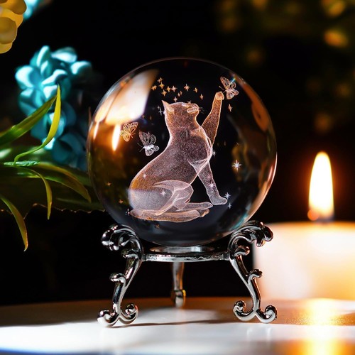 Boule cristal chat - boule,