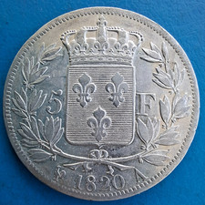 Louis XVIII , écu de 5 francs