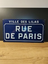 rare ancienne plaque de rue