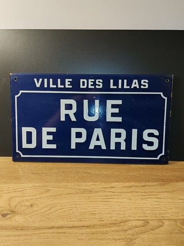Rare ancienne plaque rue - ancienne,