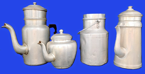 Lot ustensiles aluminium - de,