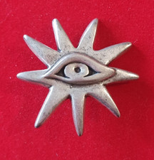 BROCHE PINS VINTAGE - OEIL SOLEIL ALUMINIUM