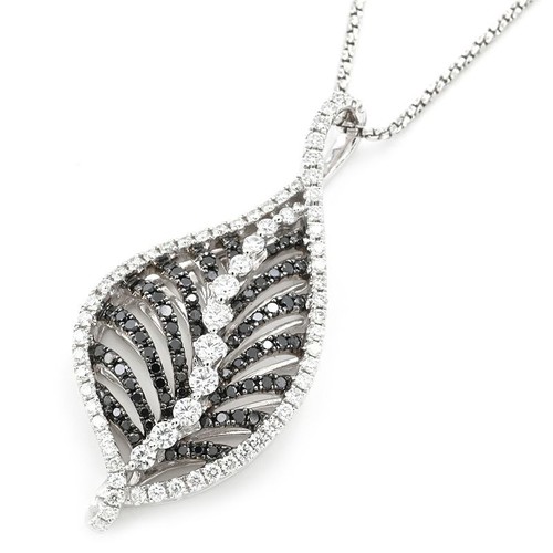 Collier feuille motif - collier,