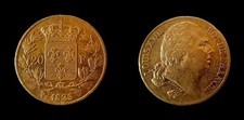 Monnaie 20 Francs or Louis XVIII 1823 W (Lille)