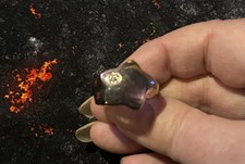 NEUVE TRÈS BELLE BAGUE T60 PLAQUE OR ZIRCON INCRUSTE FORME ÉTOILE À VOIR 