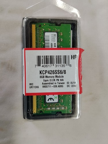 Kingston 8go 2666mhz - 8go, (1x8go)