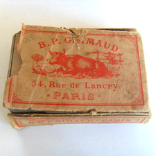 Ancien jeu de cartes ALUETTE en boite dos écossais GRIMAUD