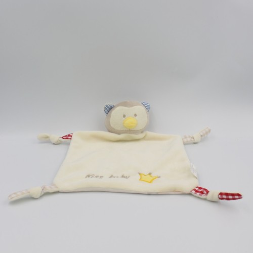 Doudou plat chouette - , hibou