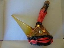 Petit porron en verre marron