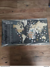 COFFRET / TABLEAU / COINS OF THE WORLD AVEC CES 50 MONNAIES DU MONDE UNC