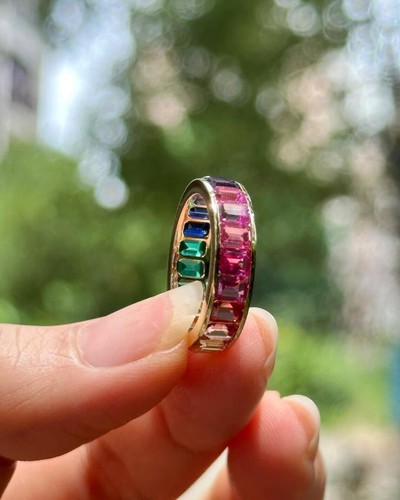 Bague éternité baguette - bague, d'éternité