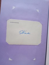 Autographe, en très bon état, du premier ministre norvégien Odvar Nordli