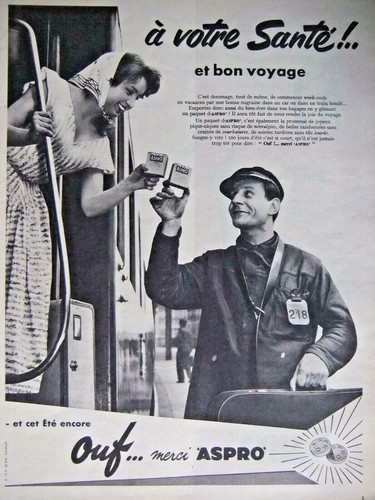 Publicité 1958 ouf merci - ouf,