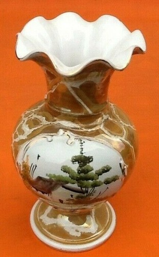 Vase balustre sur - , pied-douche