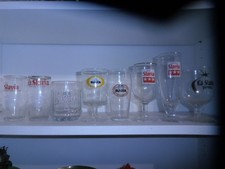 8 VERRES ET 1 CHOPE BIERE SLAVIA