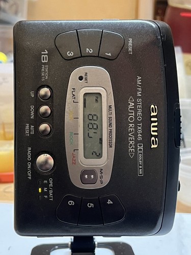 Aiwa portable radio cassette - radio,