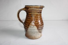 Petit pichet en grès vernissé et pyrite La Borne, hauteur 14 cm