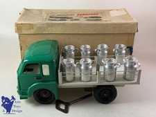 JOUET ANCIEN CIJ 9/27 RENAULT SAVIEM JM240 LAITIER MECANIQUE  1960 34CM