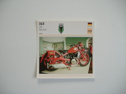 Fiche moto dkw 500 super - moto,