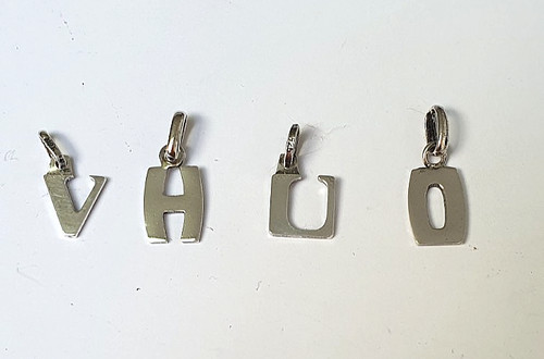 Pendentif initiale argent - initiale,