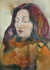 Tableau ancien aquarelle