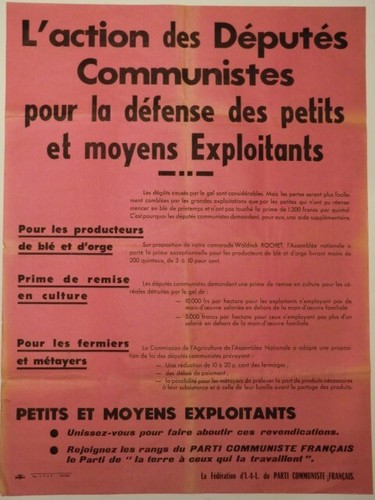 Affiche originale pcf - affiche,