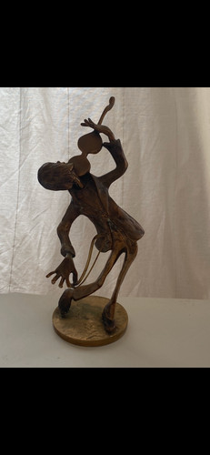 Sculpture lohe violoniste - sculpture,