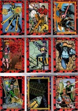 lot de 10 cartes 1993 SkyBox DC Comics Bloodlines