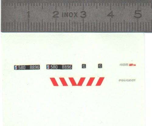 Décalcomanie peugeot 405 - -,