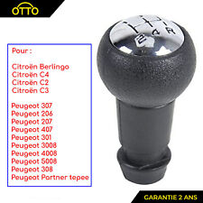 Pommeau CHROME de Levier 5 Vitesse prévu pour C2 C3 Picasso C4 Picasso C8 Saxo