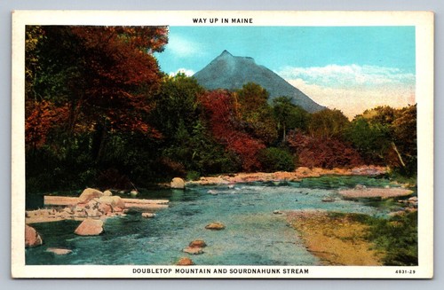Postcard maine doubletop - maine,