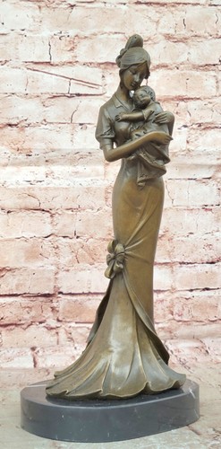 Bronze buste statue mother - buste,