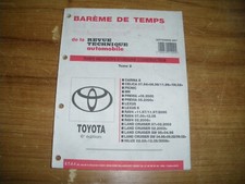 BAREME DE TEMPS TOYOTA CARINA