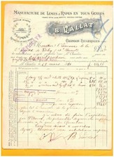 CHAMBON-FEUGEROLLES (42) USINE de LIMES & RAPES / OUTILS "B. VALLAT" en 1910