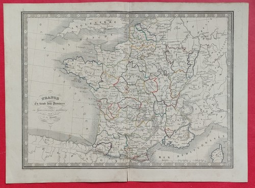 1842 carte géographie atlas - 1842,