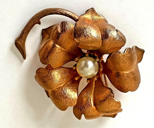 Broche ancienne plaqué - broche,
