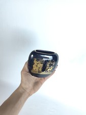 Vase décoratif grec – Motifs antiques dorés Dionysos & Artémis