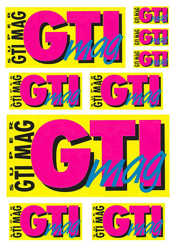 Stickers xxl vinyle - stickers, "gti