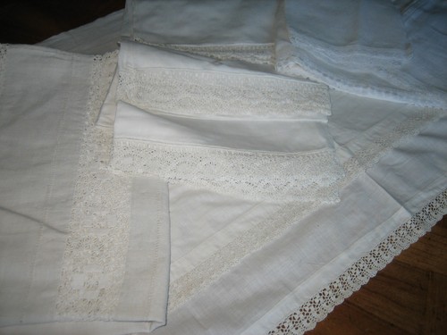 Lot coupons tissu ancien - lot,