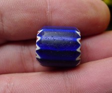 Perle Chevron ROSETTA Verre Murano Collier Afrique Mali Antique Glass Trade Bead