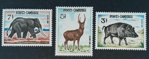 Cambodge 1967 fauna elephant - 1967,