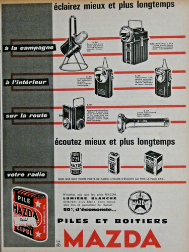 Publicité presse 1961 - de, les
