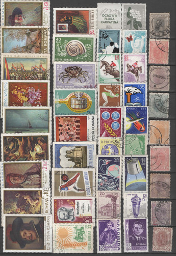 Roumanie timbres anciens - !,