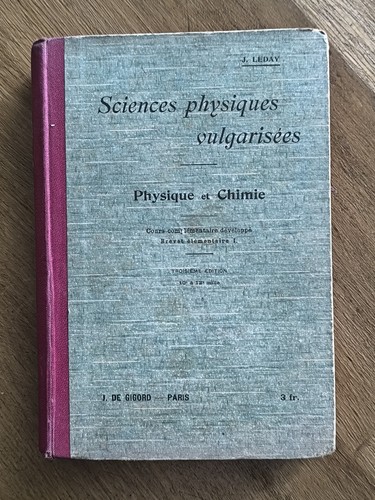 Livre scolaire ancien sciences - livre,
