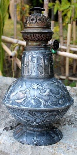 Ancienne lampe pétrole en - ancienne,