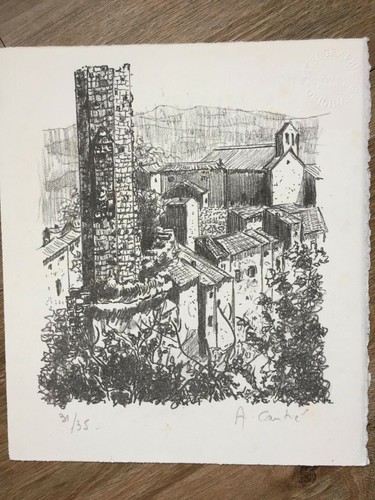 Lithographie originale - originale , - 