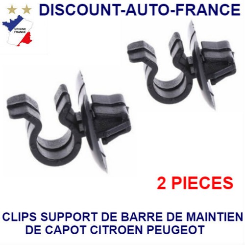 Clips attache barre capot - ,